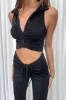 Eski Crop - Black sold by Thats So Fetch