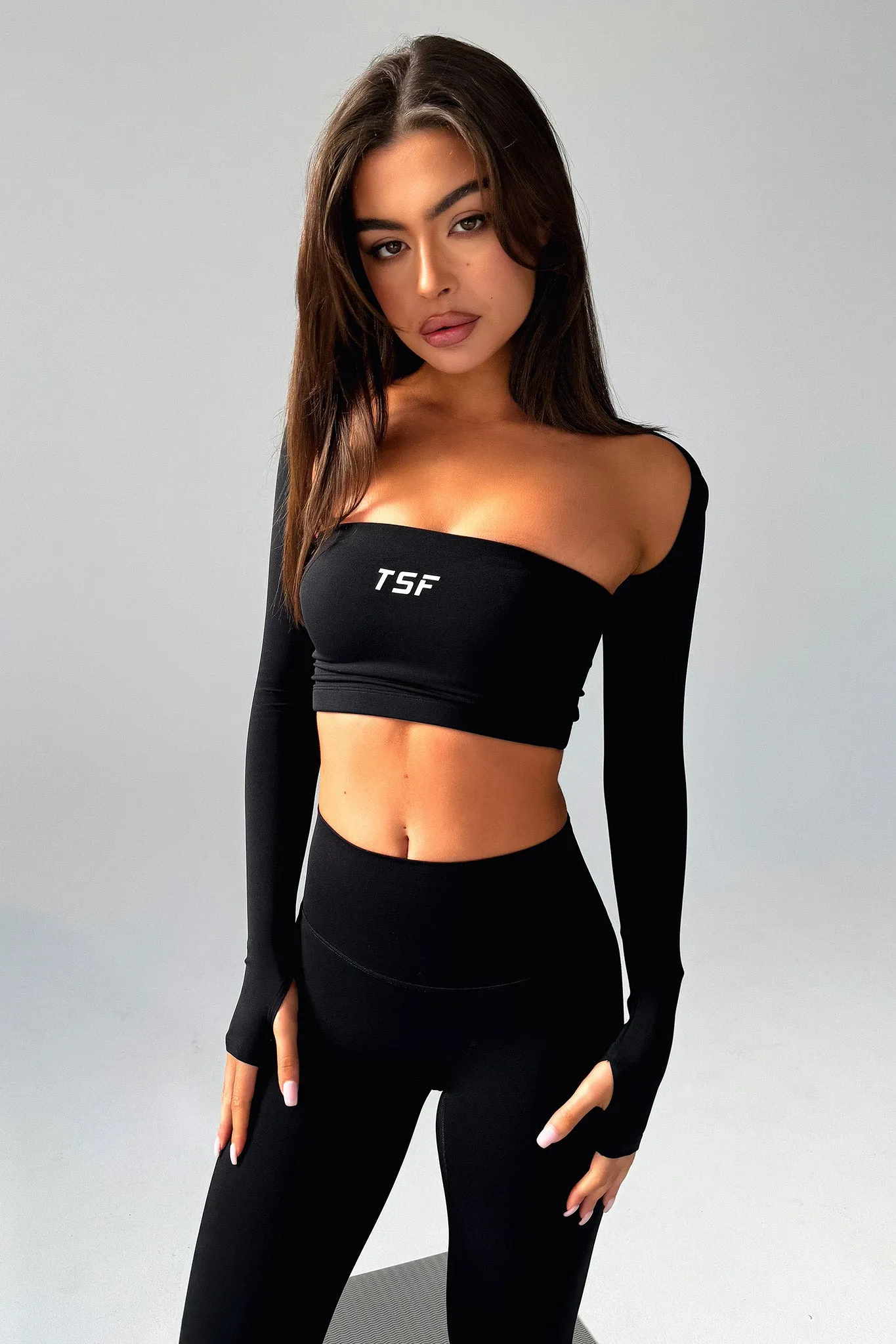 Koda Strapless Crop - Black sold by Thats So Fetch
