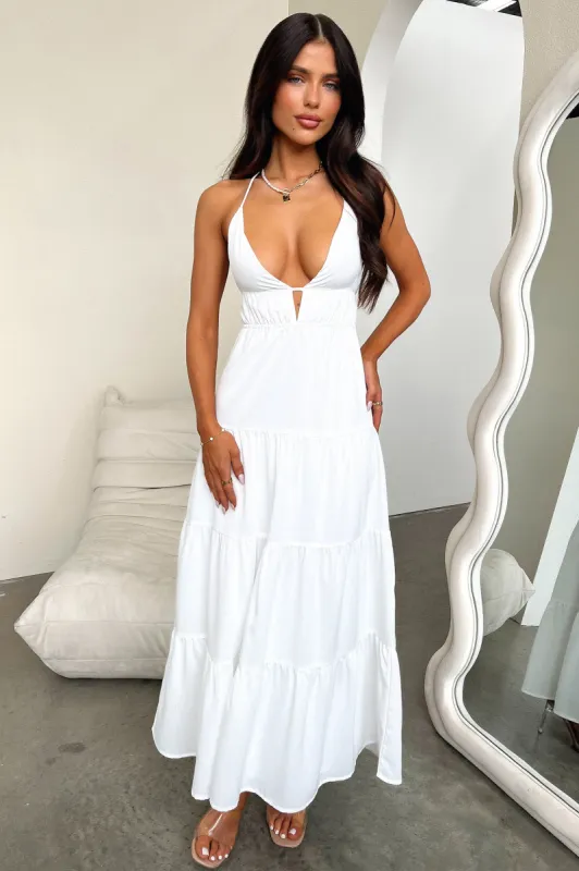 Amalie Maxi Dress - White sold by Thats So Fetch