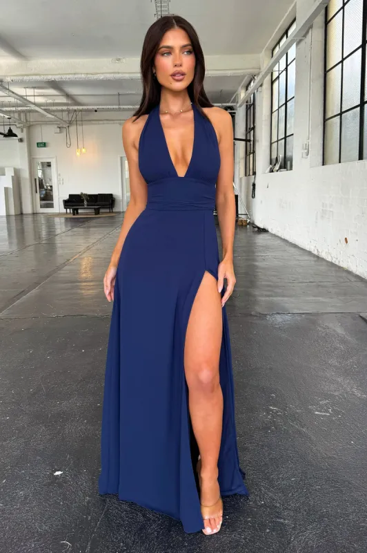 Elenor Maxi Dress - Navy sold by Thats So Fetch