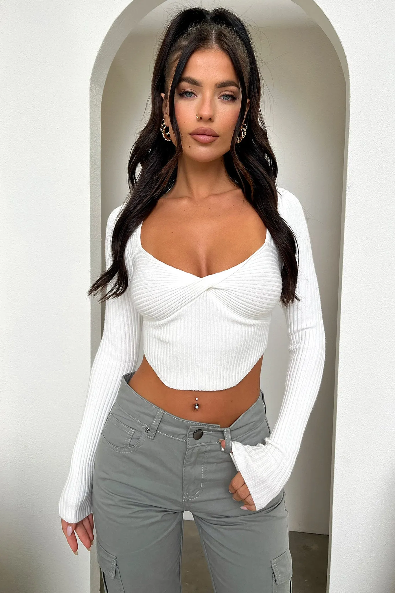 Gia Cargo Pants - Khaki sold by Thats So Fetch product image thumbnail 2