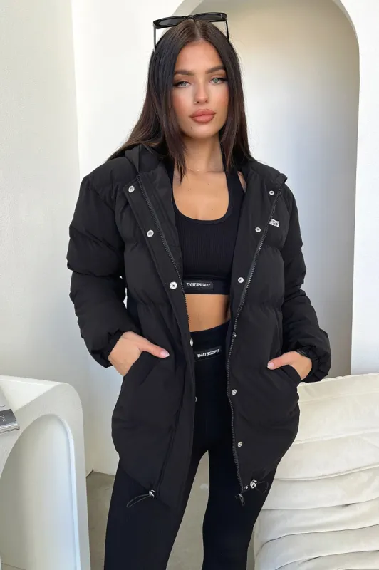 Julian Puffer Jacket - Black sold by Thats So Fetch