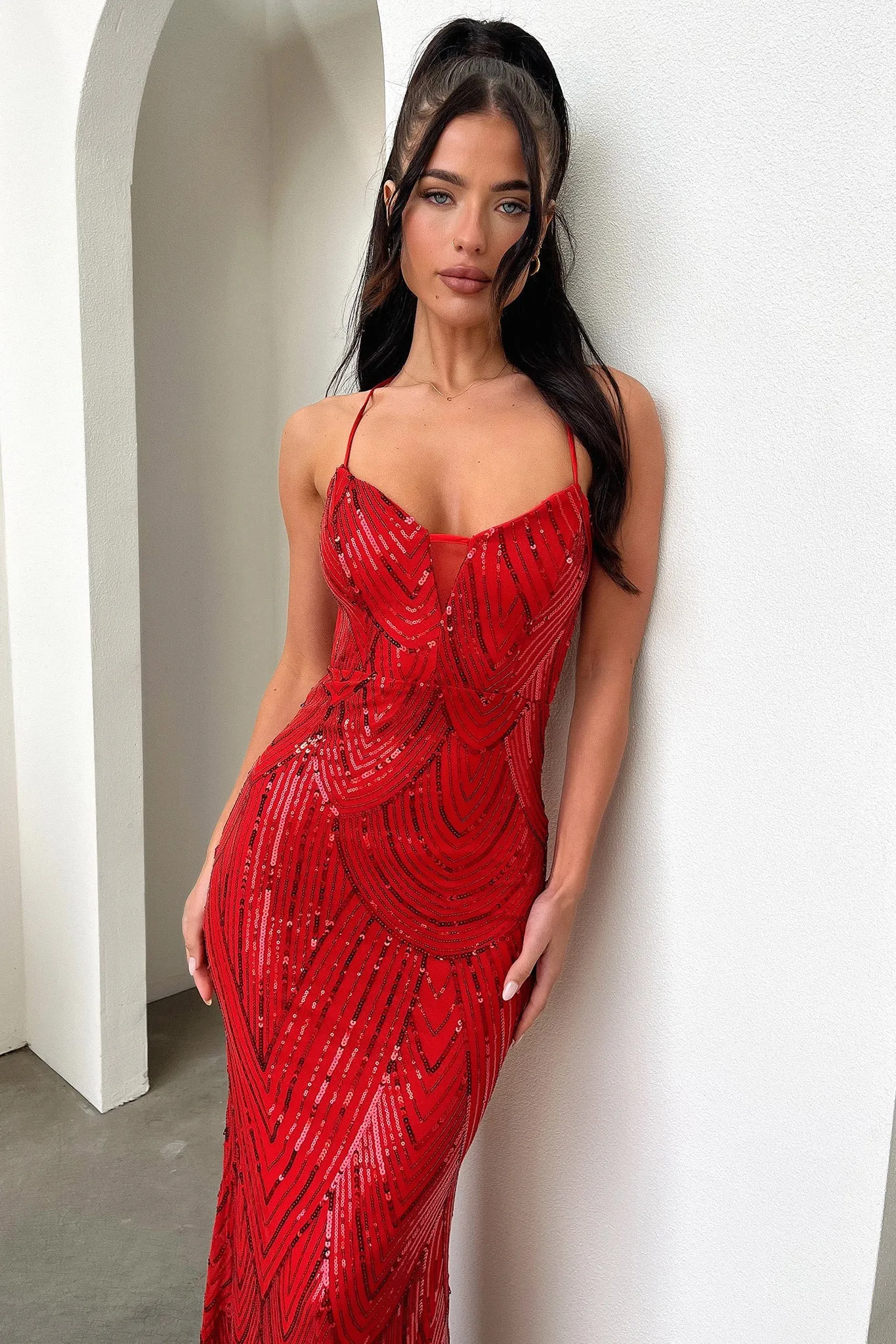 Nolan Maxi Dress - Red sold by Thats So Fetch product image thumbnail 2