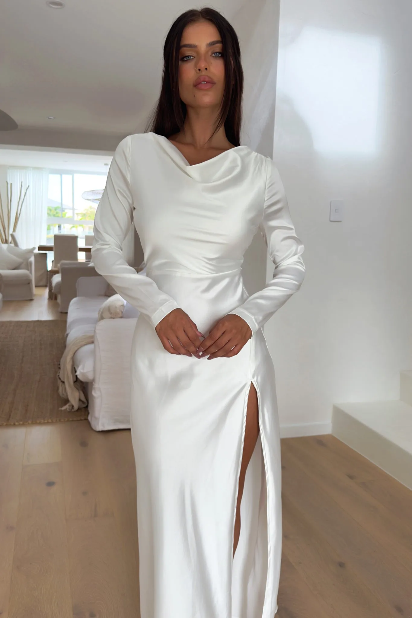 Perrie Maxi Dress - White sold by Thats So Fetch product image thumbnail 2