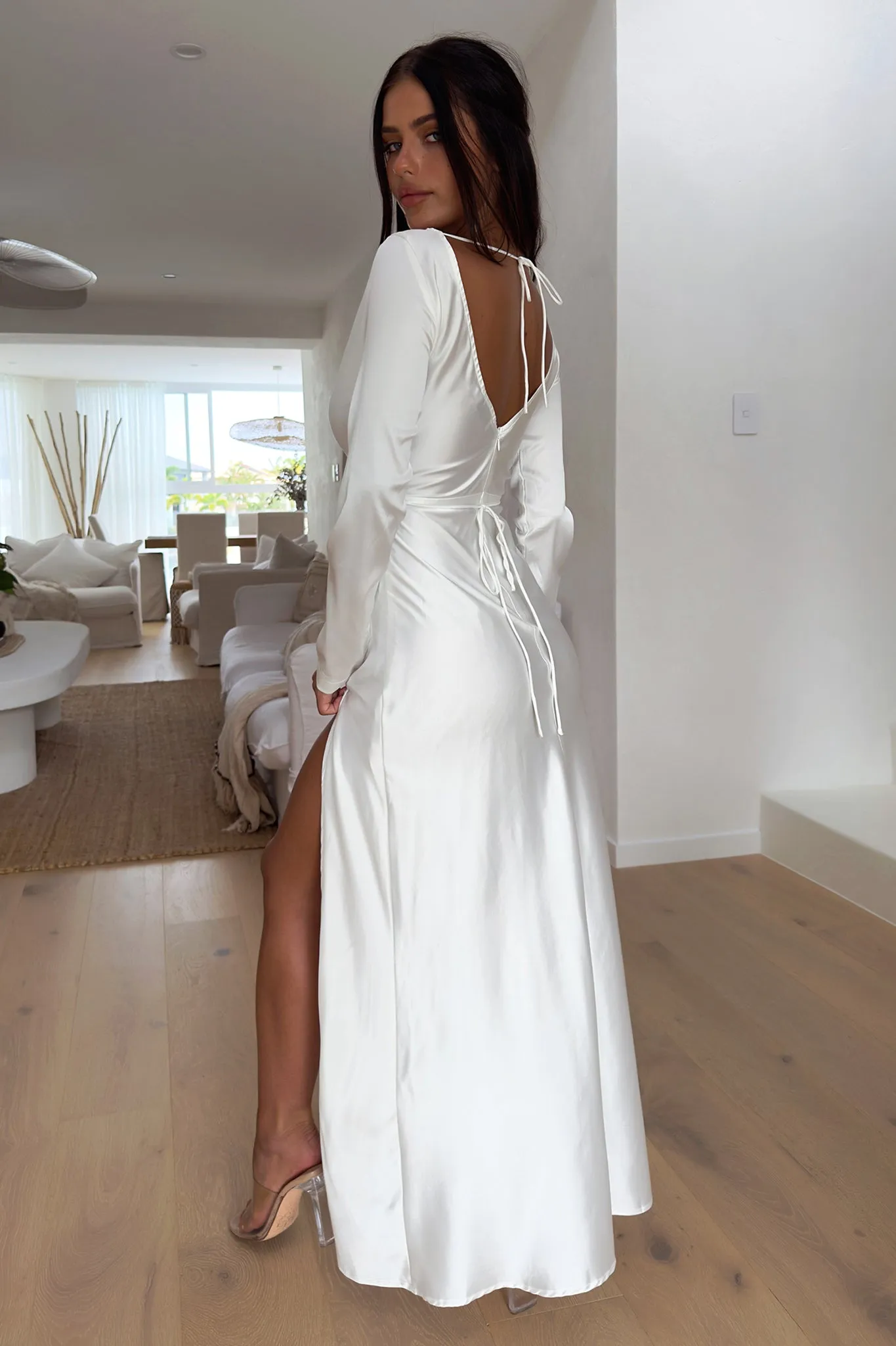 Perrie Maxi Dress - White sold by Thats So Fetch product image thumbnail 4