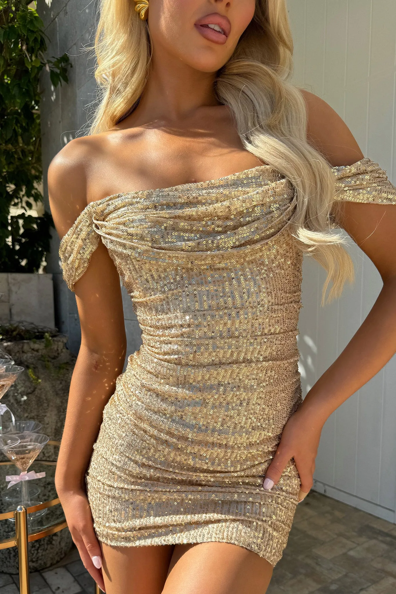 Nara Dress - Champagne sold by Thats So Fetch product image thumbnail 3