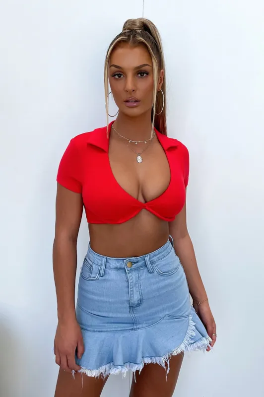 Karma Crop - Red sold by Thats So Fetch