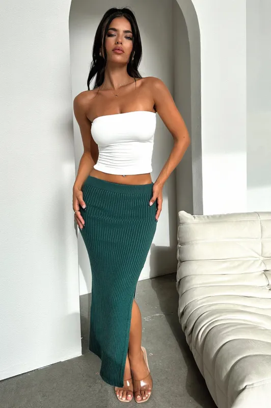Karlie Knit Skirt - Emerald sold by Thats So Fetch