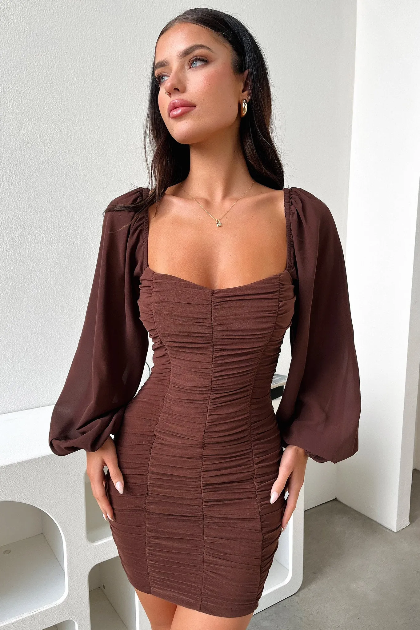 Martini Dress - Brown sold by Thats So Fetch