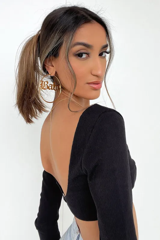 Ria Hoop Earrings - 18K Gold Plated sold by Thats So Fetch