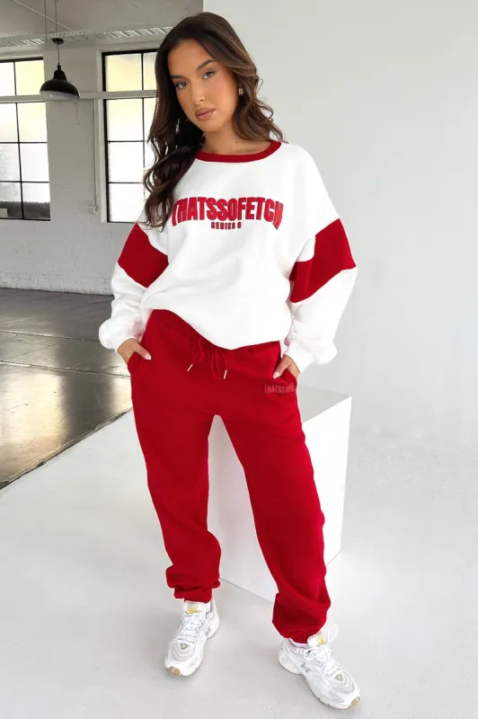 Series 9 Sweatpants - Red sold by Thats So Fetch
