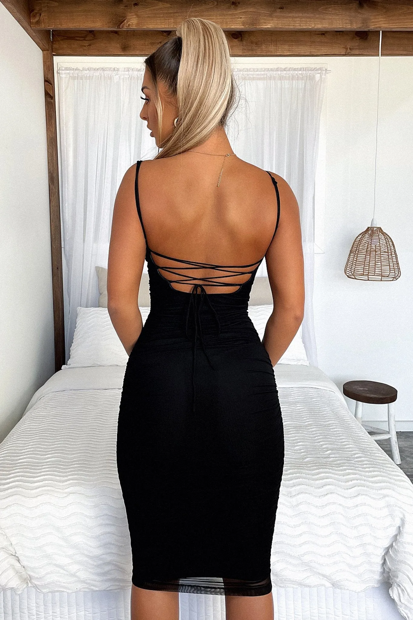 Linda Midi Dress - Black sold by Thats So Fetch product image thumbnail 5