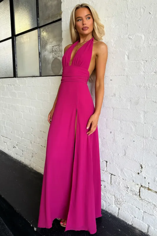 Elenor Maxi Dress - Wine sold by Thats So Fetch