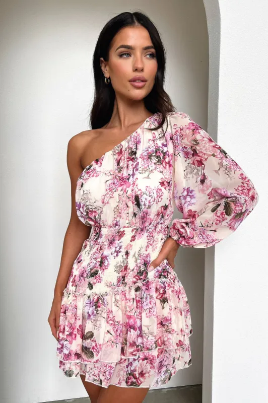 Katina Mini Dress - Pink Floral sold by Thats So Fetch