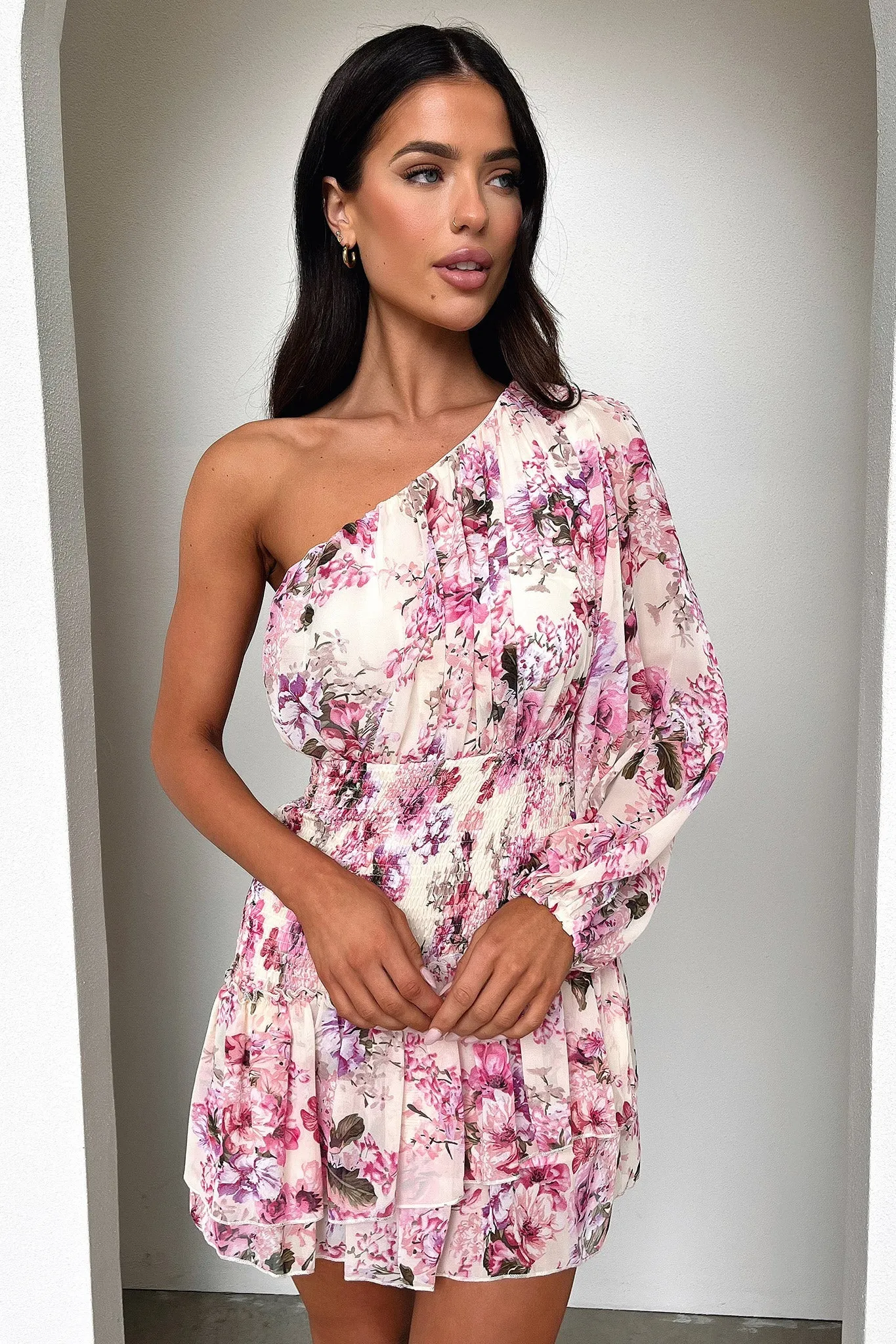 Katina Mini Dress - Pink Floral sold by Thats So Fetch product image thumbnail 2