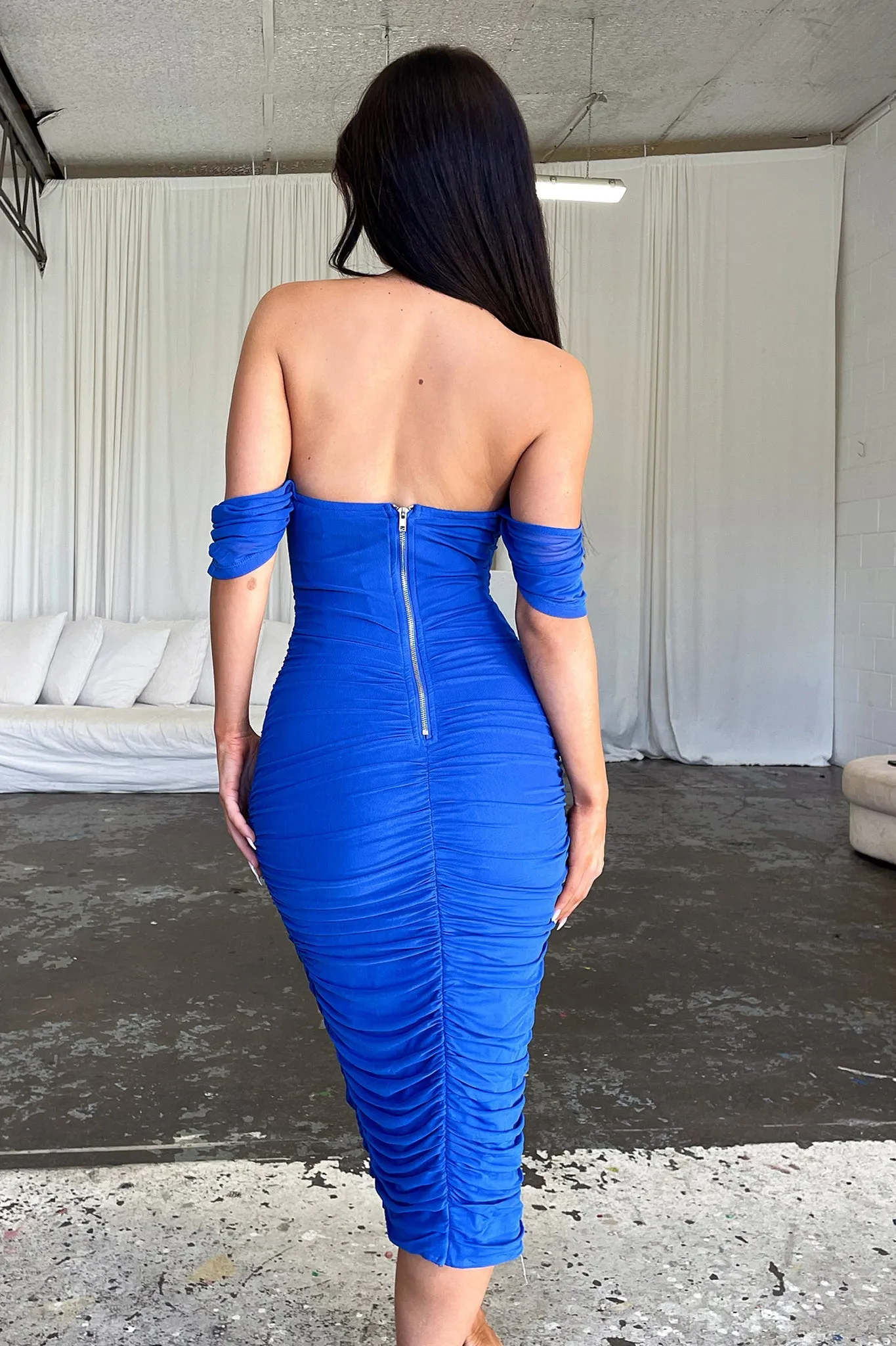 Lucinda Midi Dress - Royal Blue sold by Thats So Fetch product image thumbnail 5