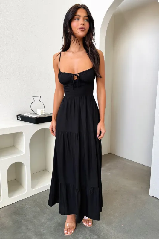 Allie Open Back Maxi Dress - Black sold by Thats So Fetch