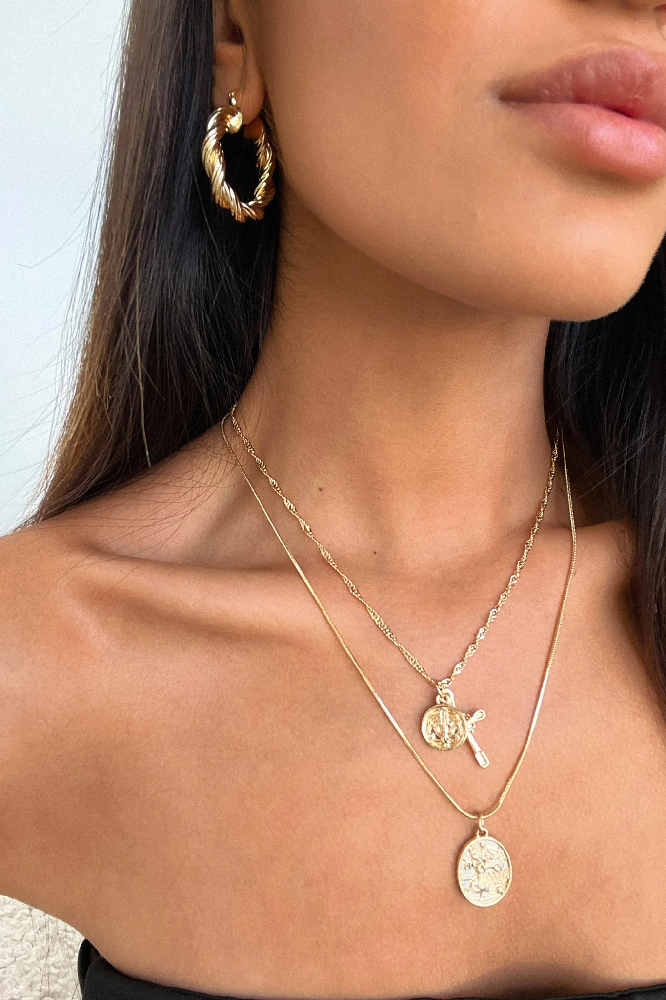 Silvia Necklace - Gold sold by Thats So Fetch product image thumbnail 3