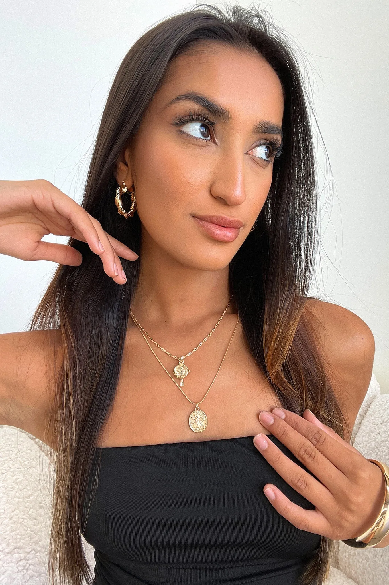 Silvia Necklace - Gold sold by Thats So Fetch product image thumbnail 2