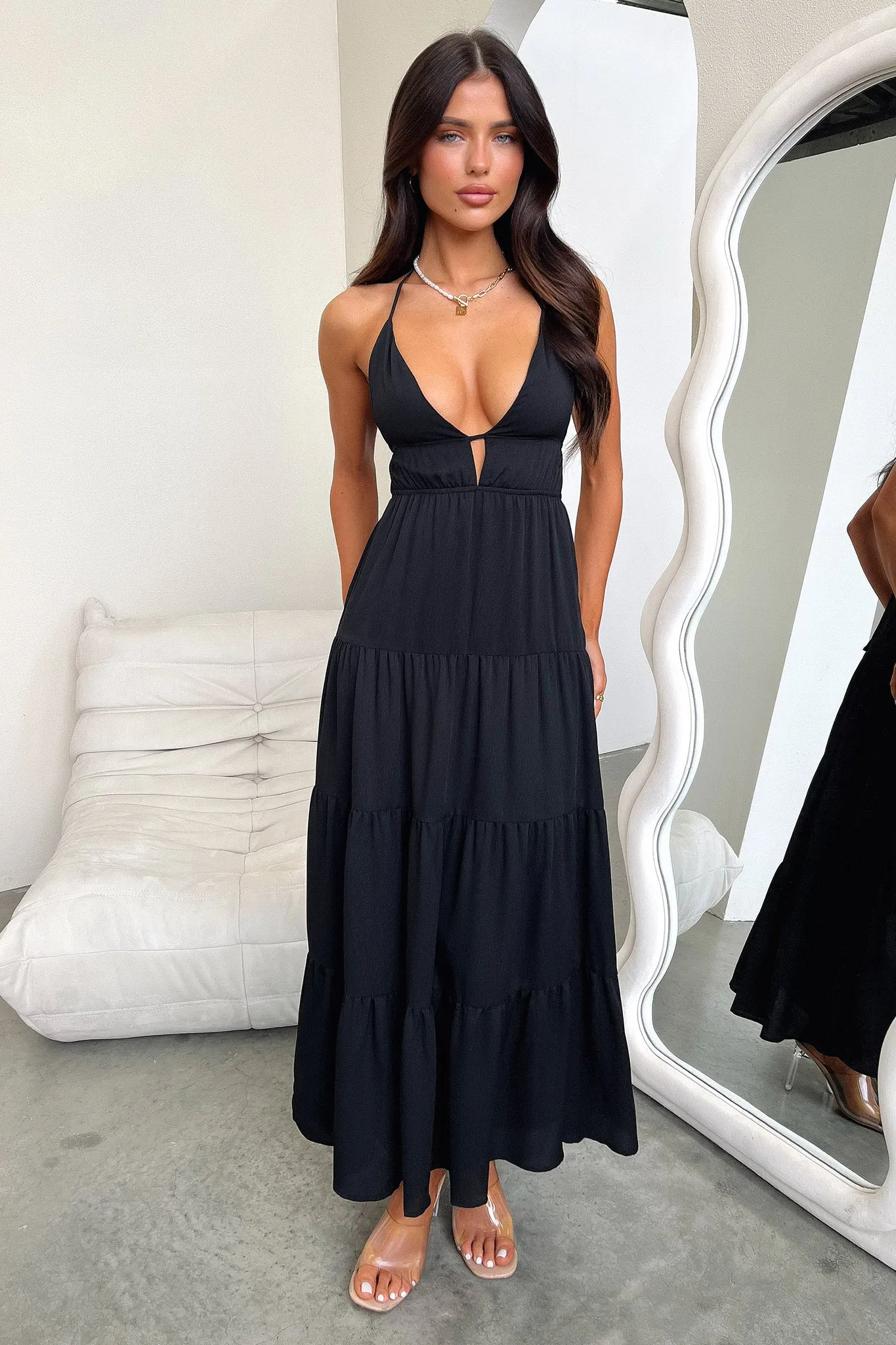 Amalie Maxi Dress - Black sold by Thats So Fetch