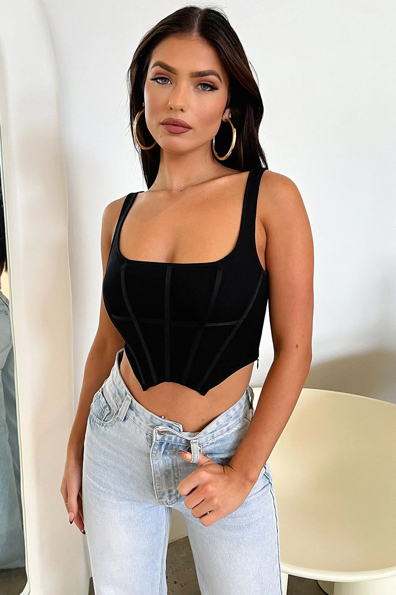 Luca Bustier - Black sold by Thats So Fetch product image thumbnail 4