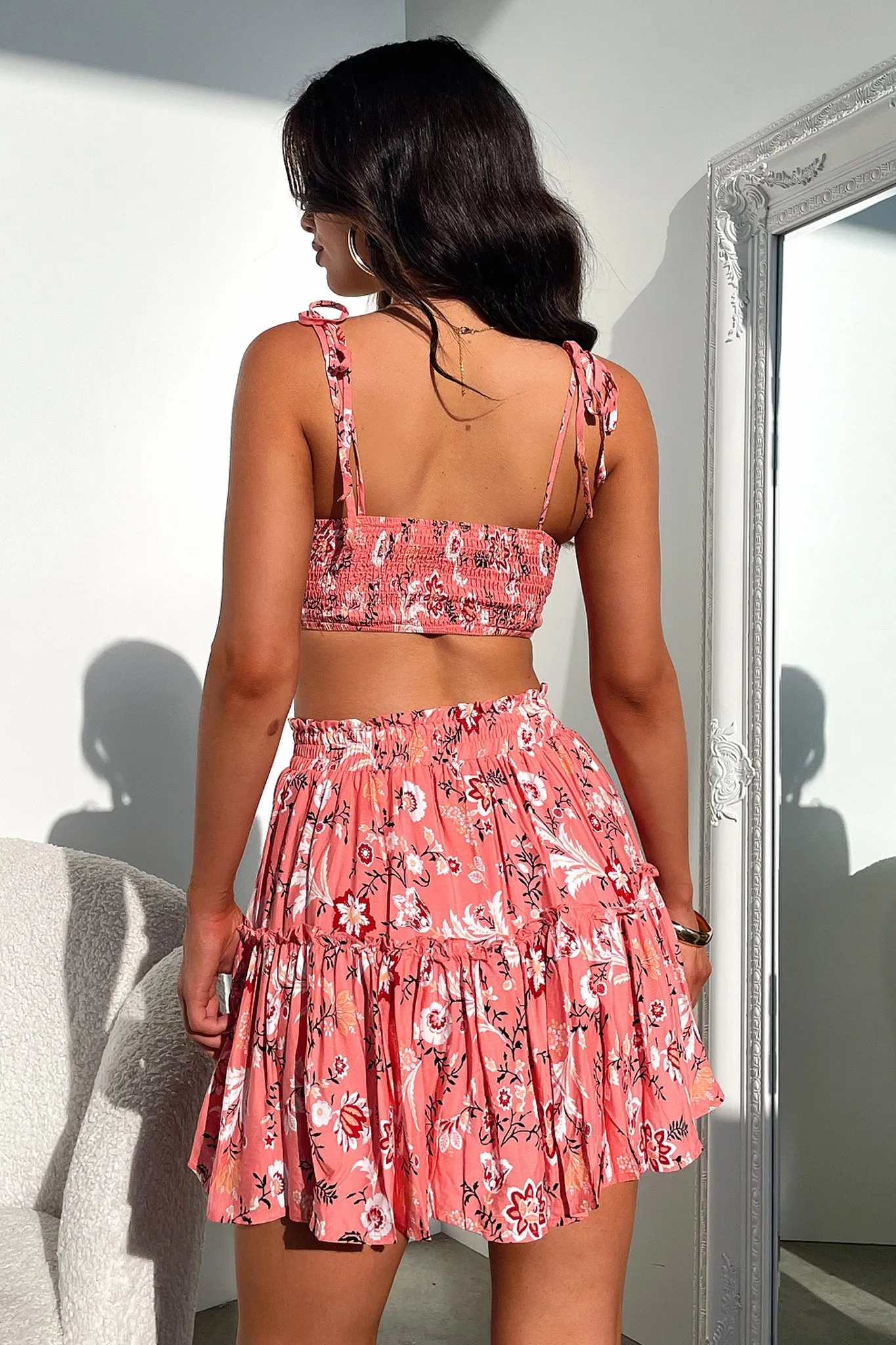 Kimmio Crop - Pink Floral sold by Thats So Fetch product image thumbnail 5