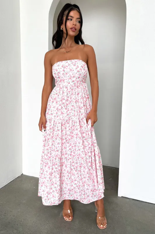 Hailey Maxi Dress - Pink Floral sold by Thats So Fetch