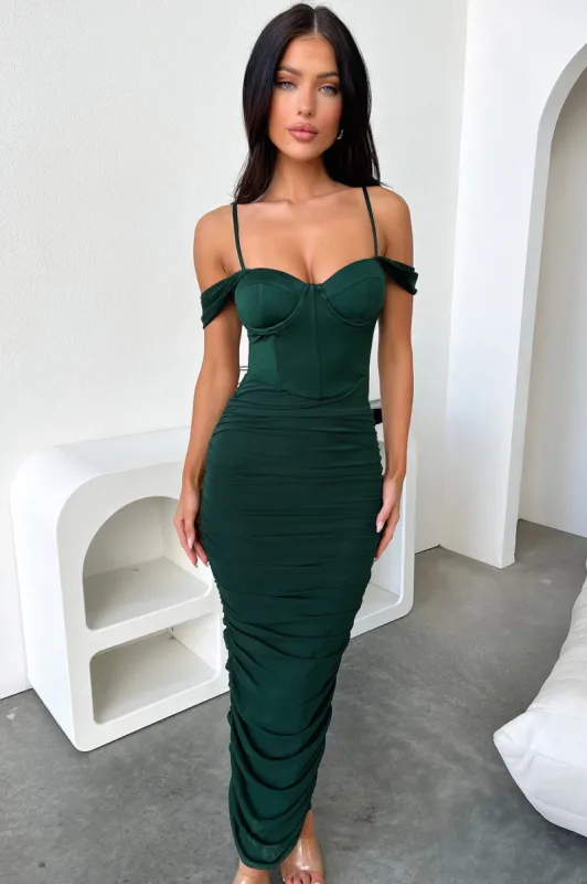Audrey Maxi Dress - Emerald sold by Thats So Fetch