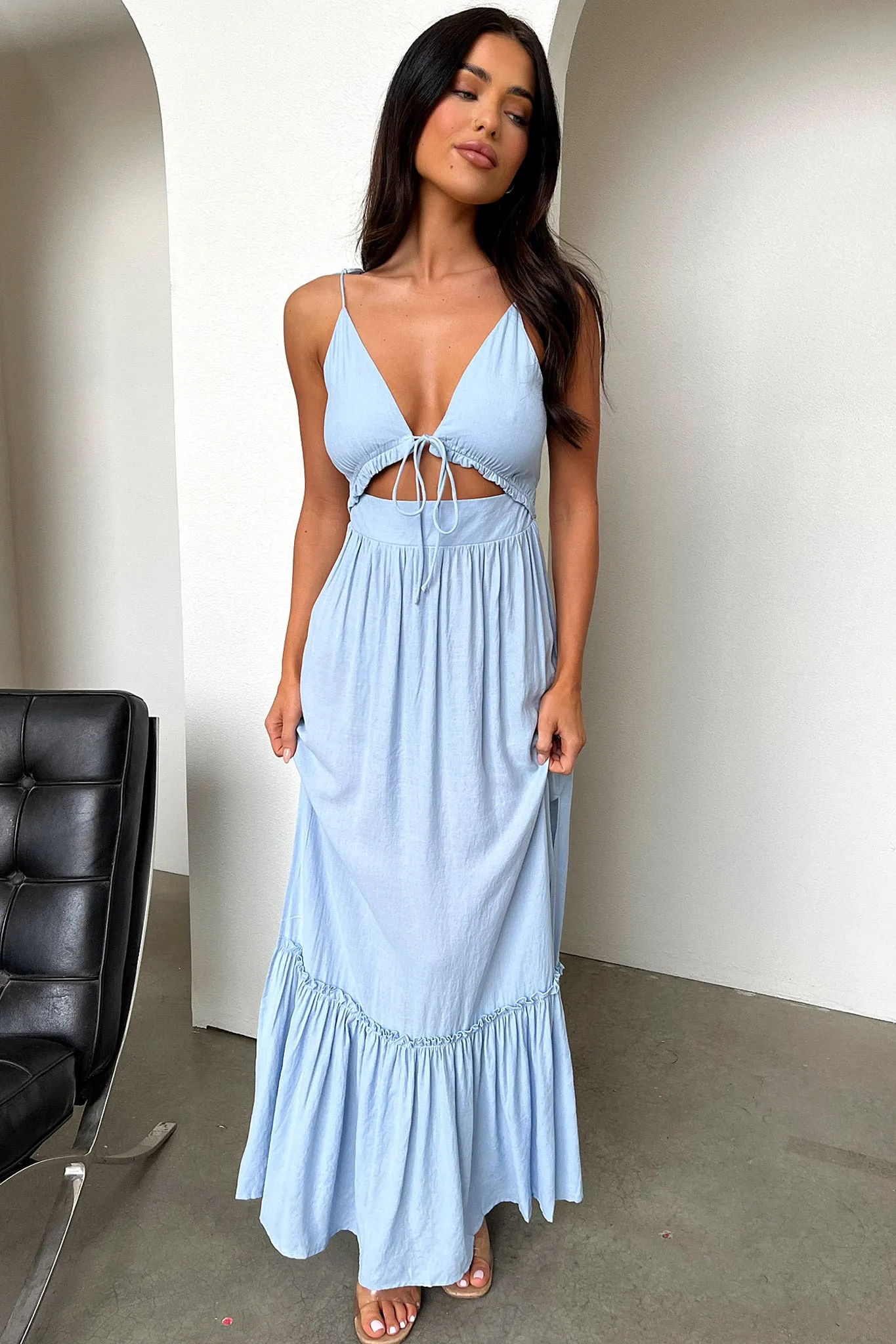 Primerose Maxi Dress - Blue sold by Thats So Fetch product image thumbnail 3