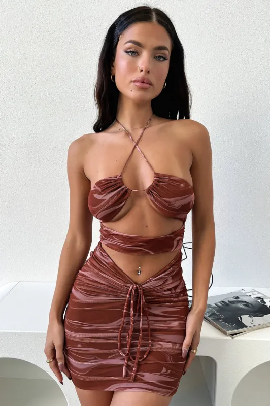 Ria Dress - Brown sold by Thats So Fetch