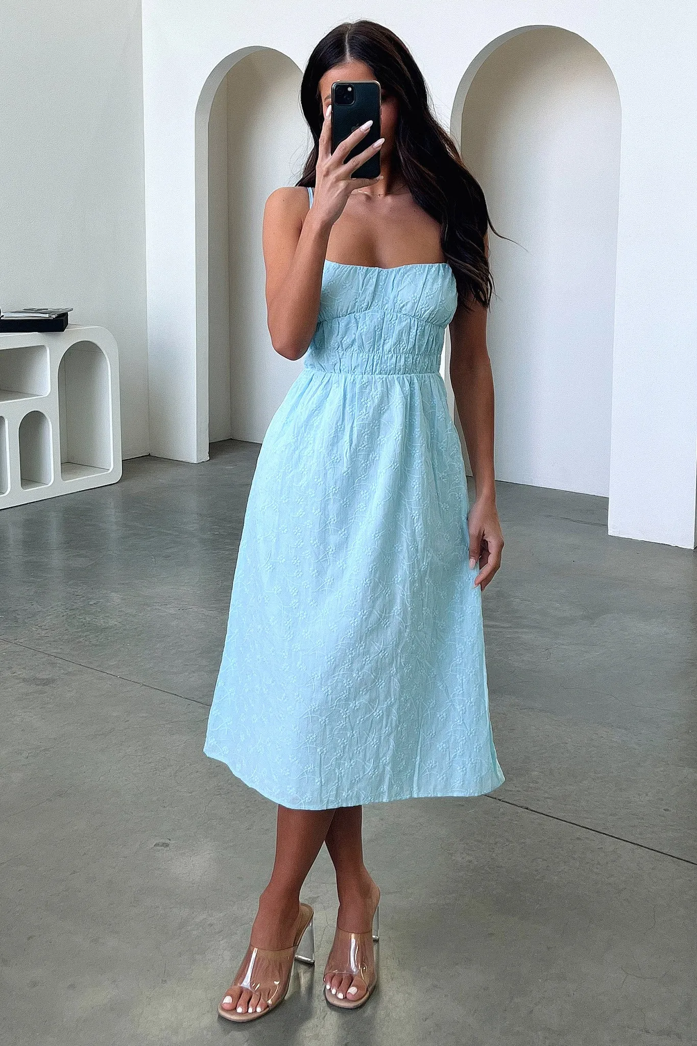 Mik Midi Dress - Blue sold by Thats So Fetch