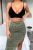 Melissa Midi Skirt - Yellow/Black sold by Thats So Fetch