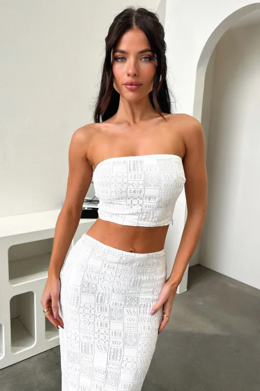 Lucius Top - White sold by Thats So Fetch