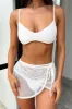Calder Crochet Sarong - White sold by Thats So Fetch