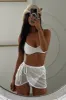 Calder Crochet Sarong - White sold by Thats So Fetch