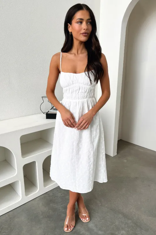 Mik Midi Dress - White sold by Thats So Fetch