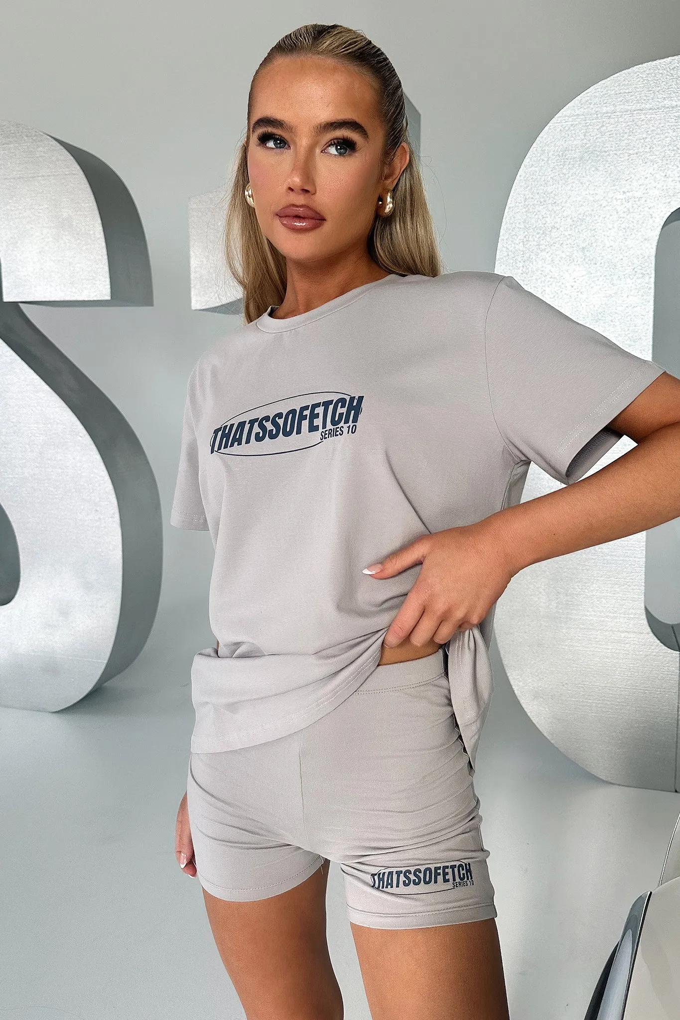 Series 10 Oversized Tee - Grey sold by Thats So Fetch product image thumbnail 4