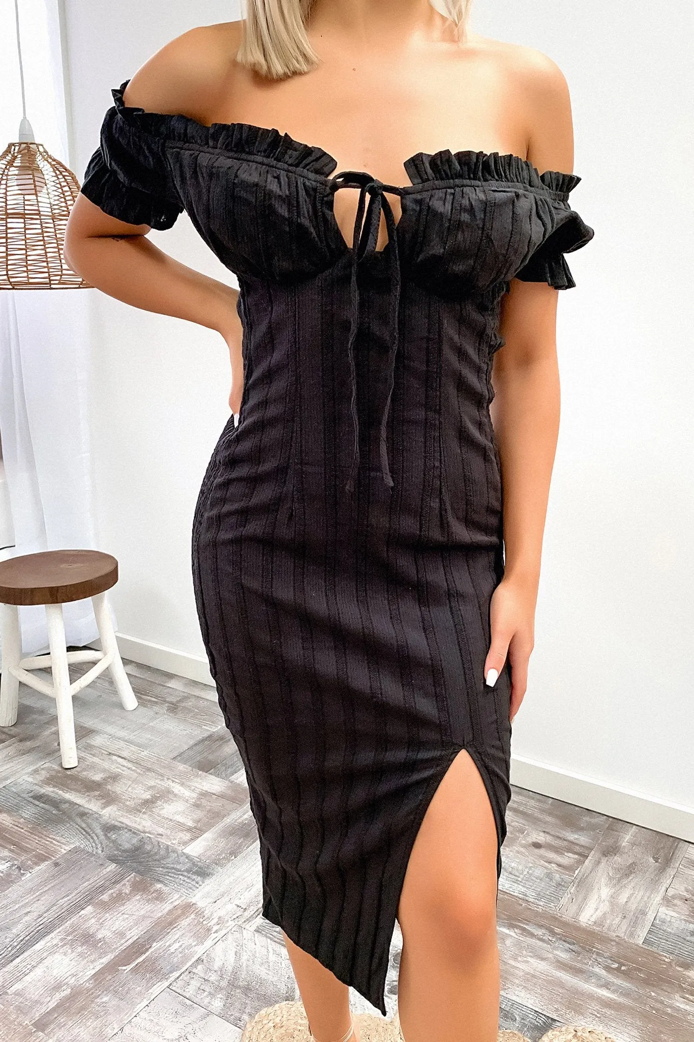 Maisie Midi Dress - Black sold by Thats So Fetch product image thumbnail 3