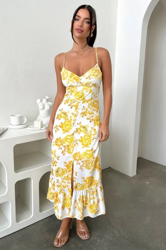 Dilara Maxi Dress - Yellow Floral sold by Thats So Fetch