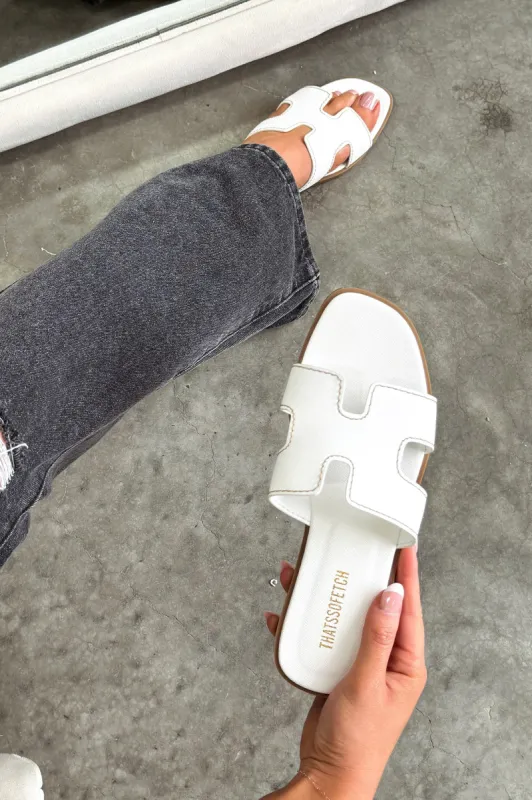 Valia Slides - White sold by Thats So Fetch