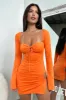 Noor Mini Dress - Orange sold by Thats So Fetch