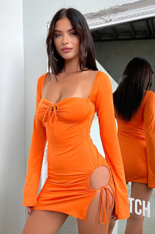 Noor Mini Dress - Orange sold by Thats So Fetch