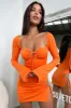Noor Mini Dress - Orange sold by Thats So Fetch