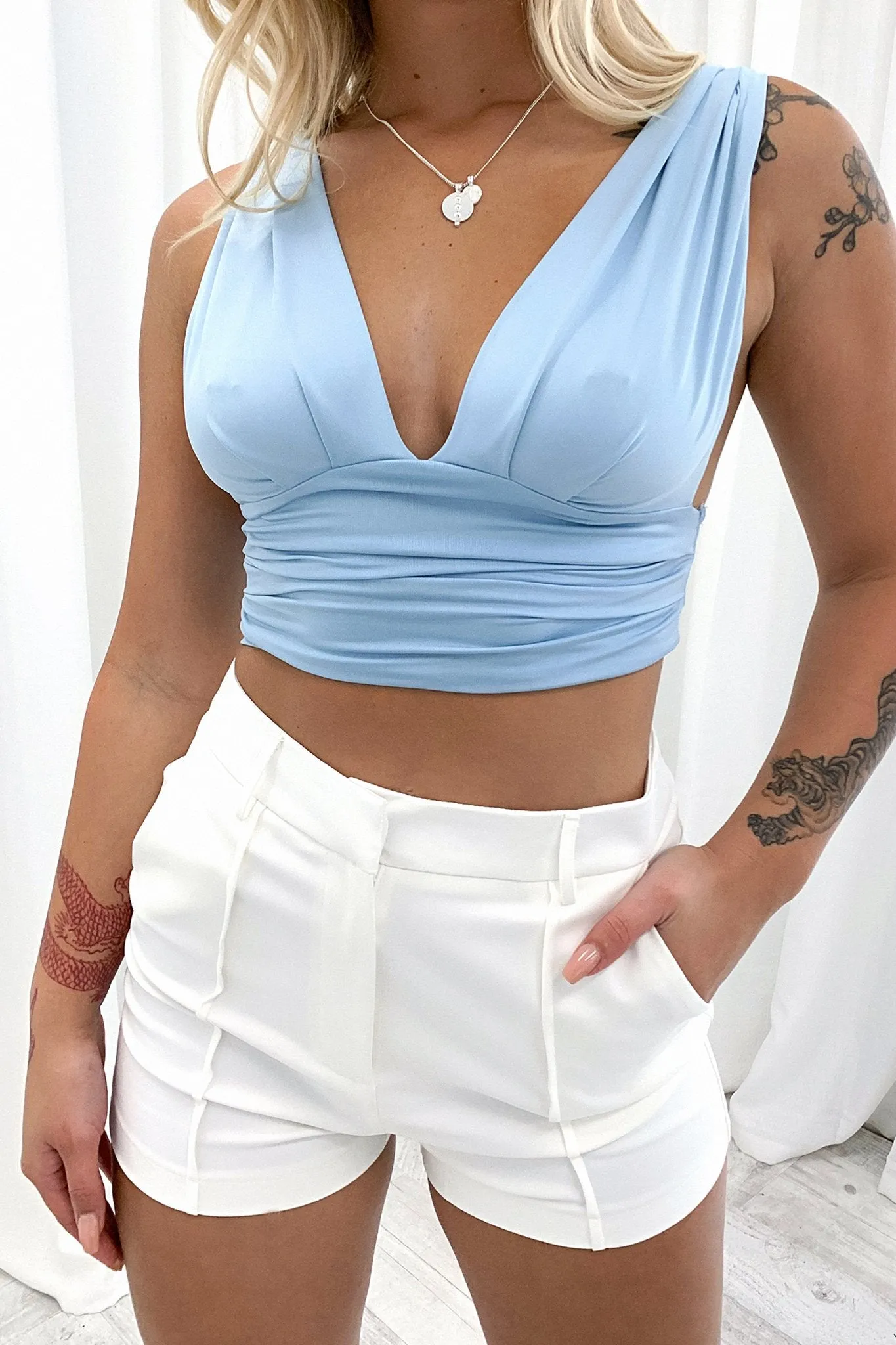 Trixie Crop - Blue sold by Thats So Fetch product image thumbnail 2