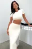 Arden Maxi Skirt - Cream sold by Thats So Fetch