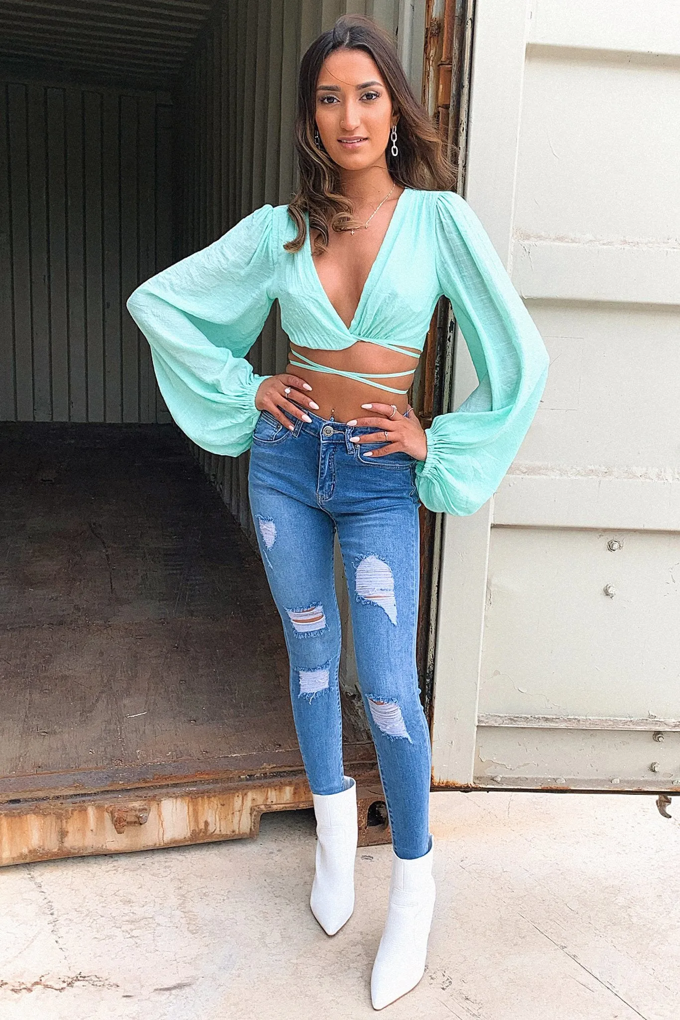 Remy Long Sleeve - Green sold by Thats So Fetch product image thumbnail 4