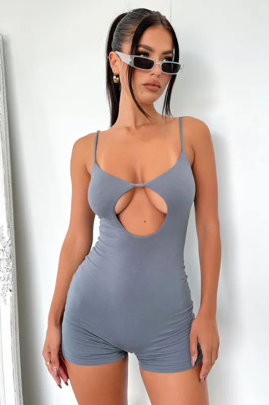 Annica Playsuit - Charcoal sold by Thats So Fetch