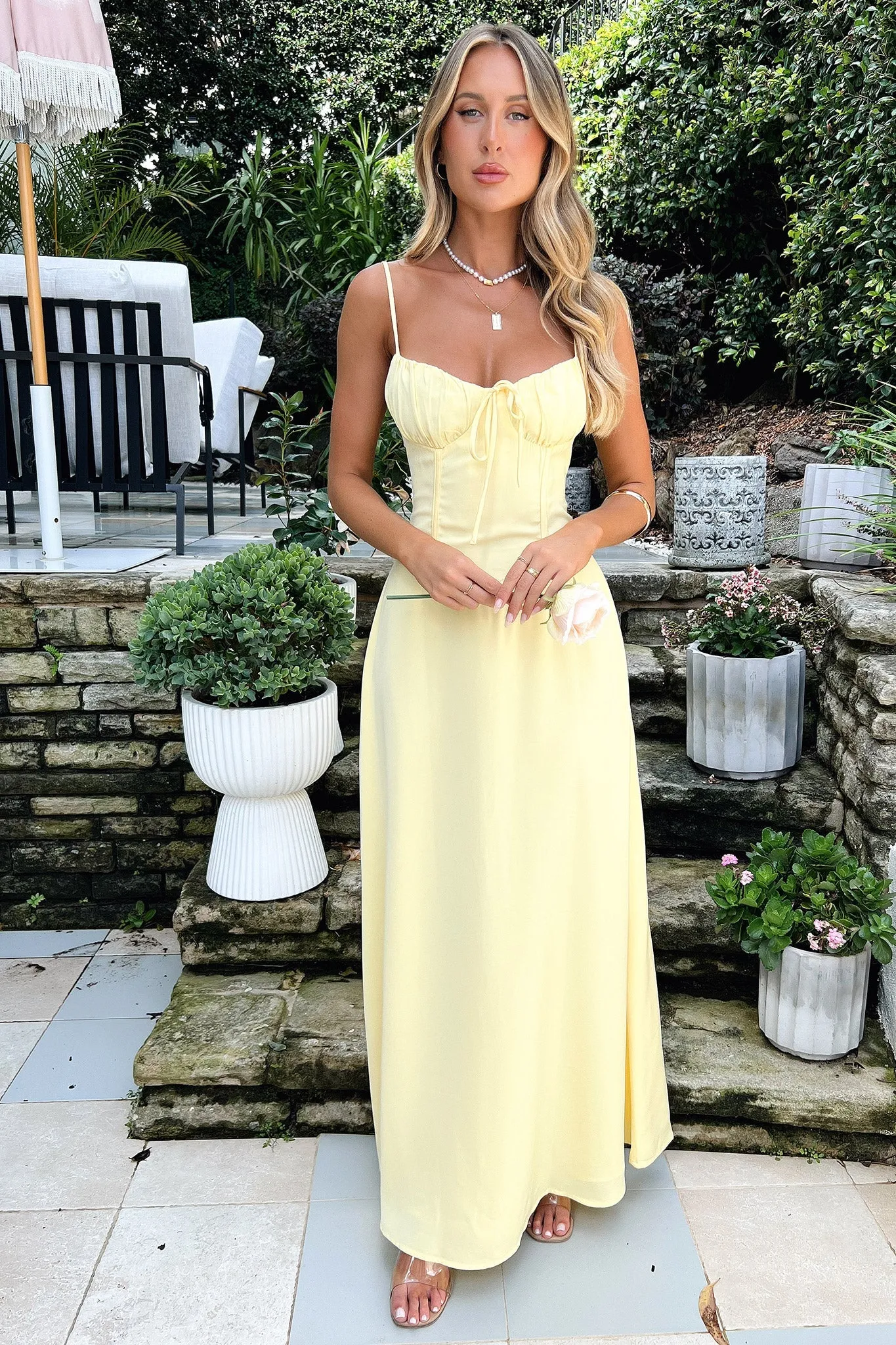 Magdalena Maxi Dress - Yellow sold by Thats So Fetch product image thumbnail 4