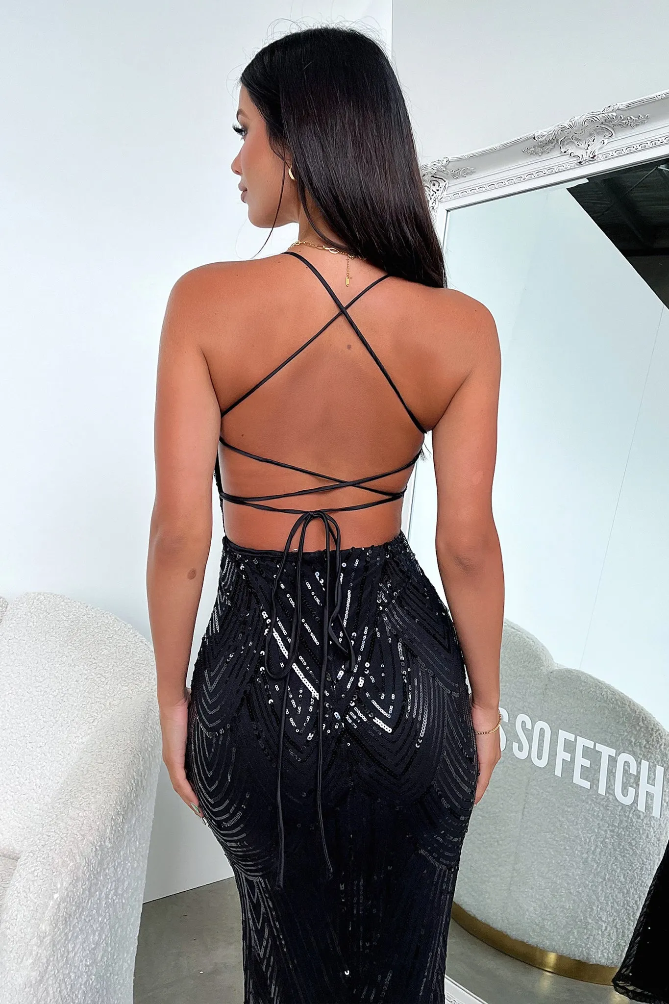 Nolan Maxi Dress - Black sold by Thats So Fetch product image thumbnail 5