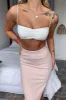 Karlie Knit Skirt - Blush sold by Thats So Fetch